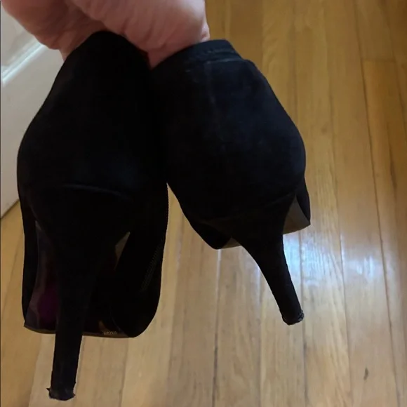 Jessica Simpson Black suede high heels size 8 - Picture 7 of 9